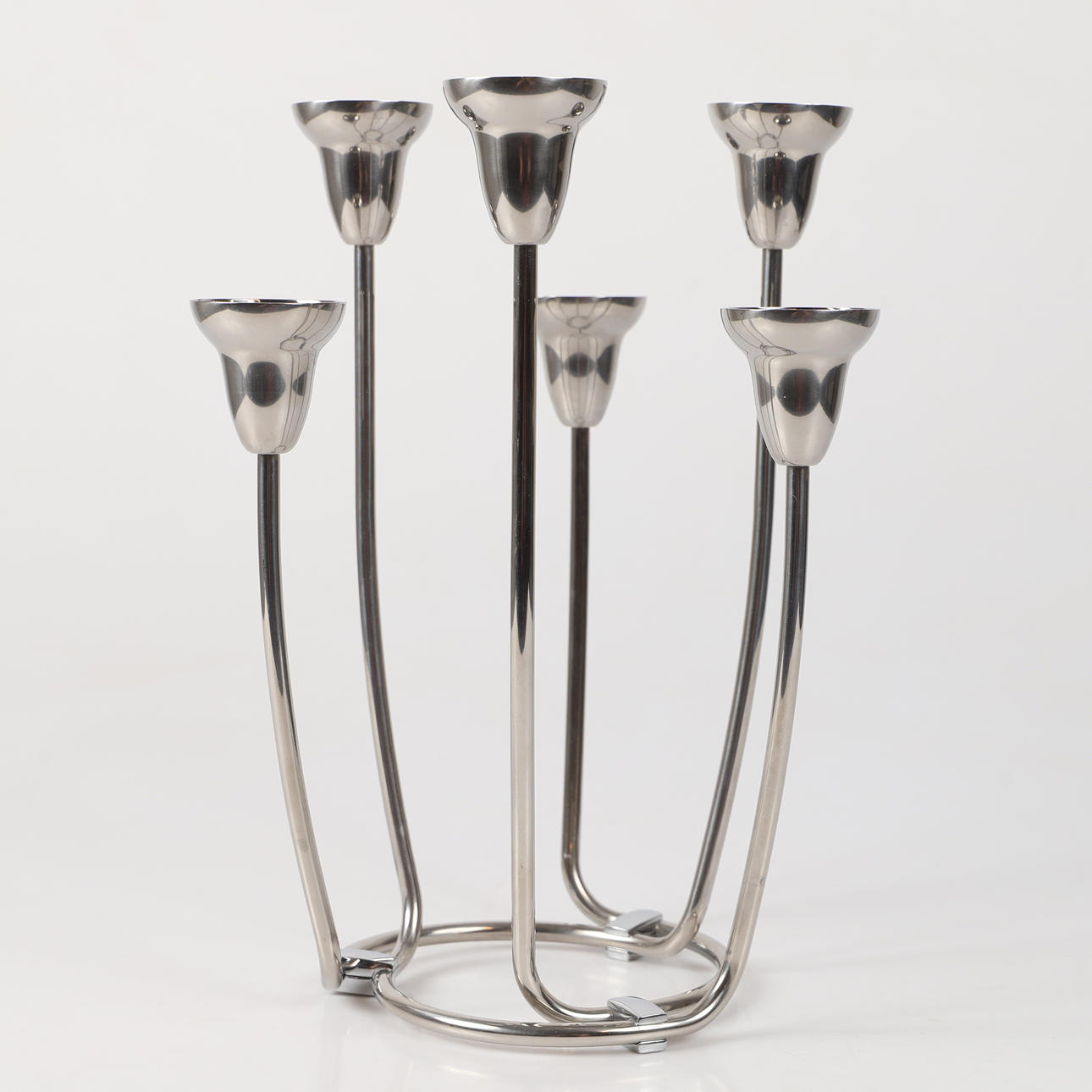 KANDELABER, "Swing", stål, Georg Jensen, Danmark.