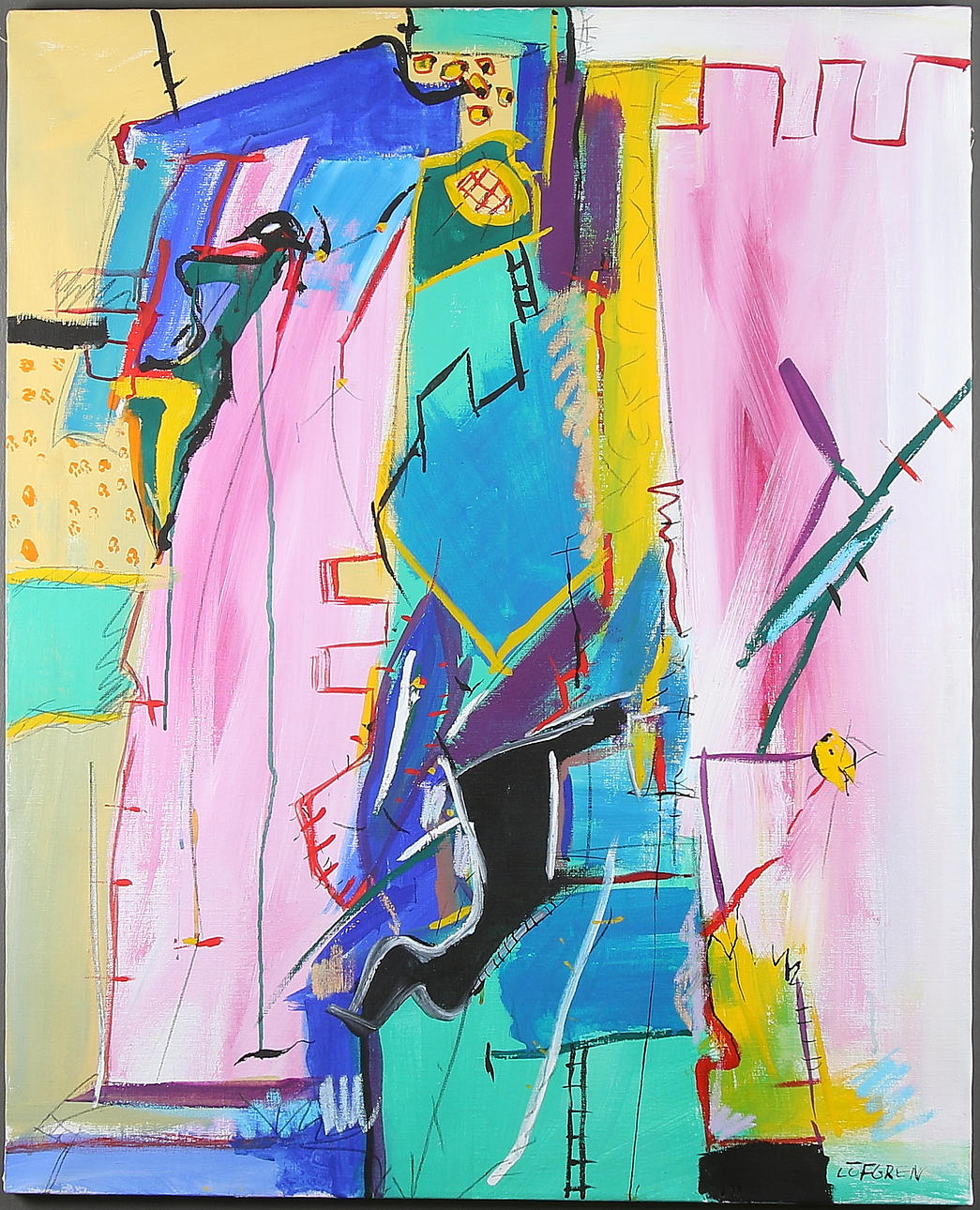 KEN LÖFGREN. Olja på duk, 2000-tal.