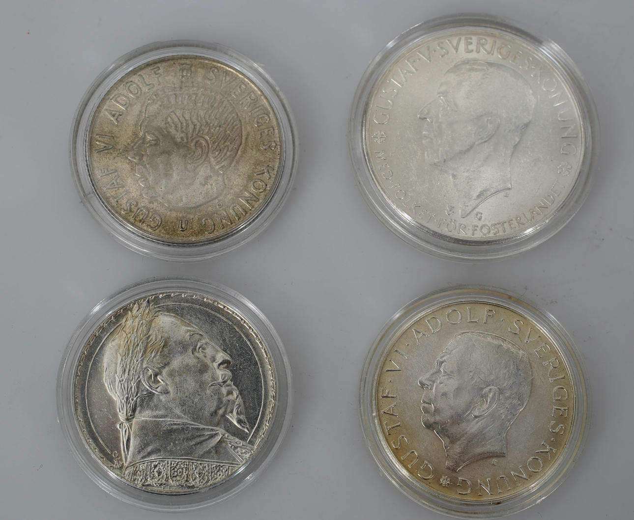 MYNT, 13 stycken, Sverige och Norge, bland annat 50-kronor.