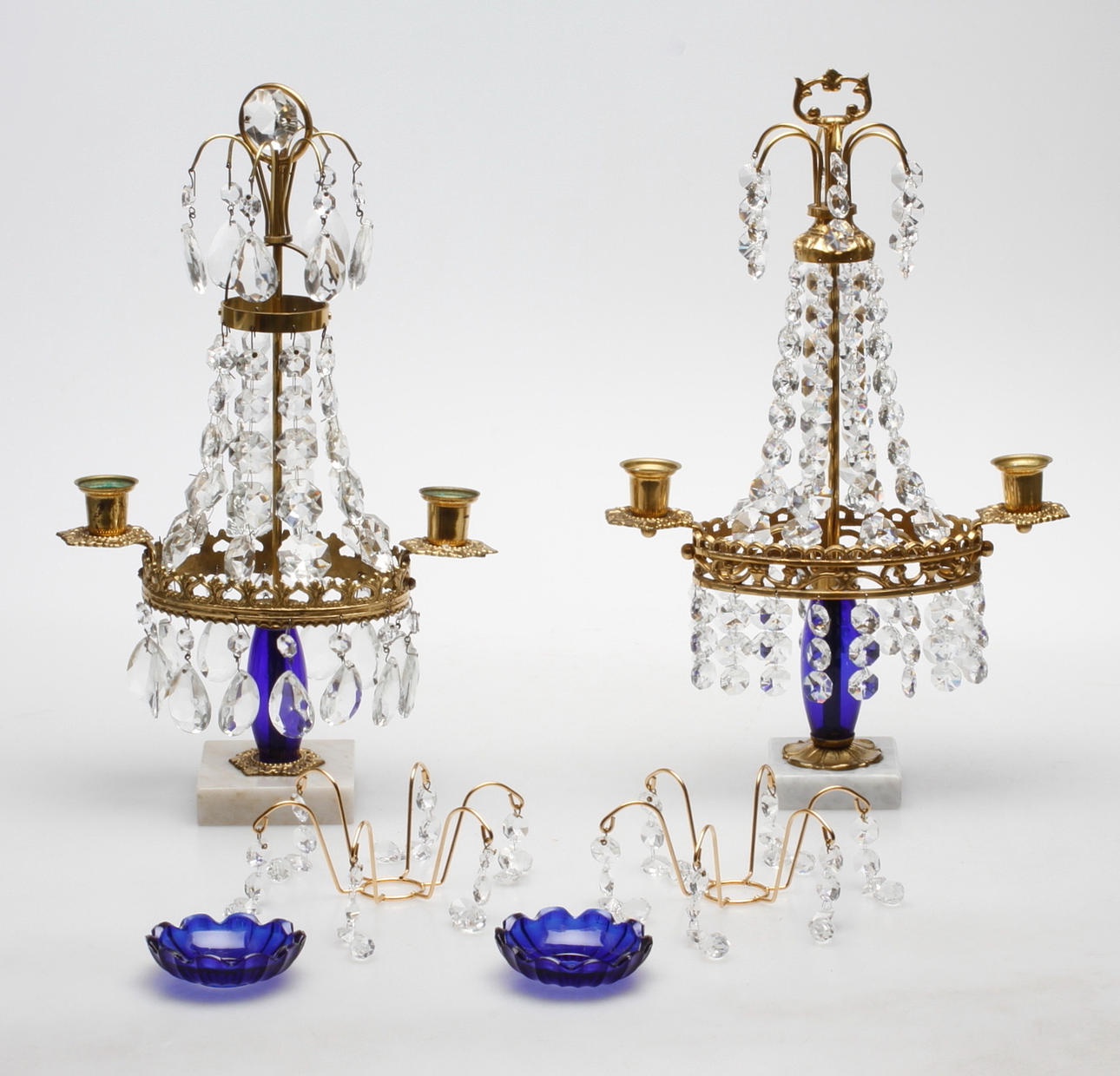 BORDSLYSTER, 2 st, empirestil, 1900-tal.