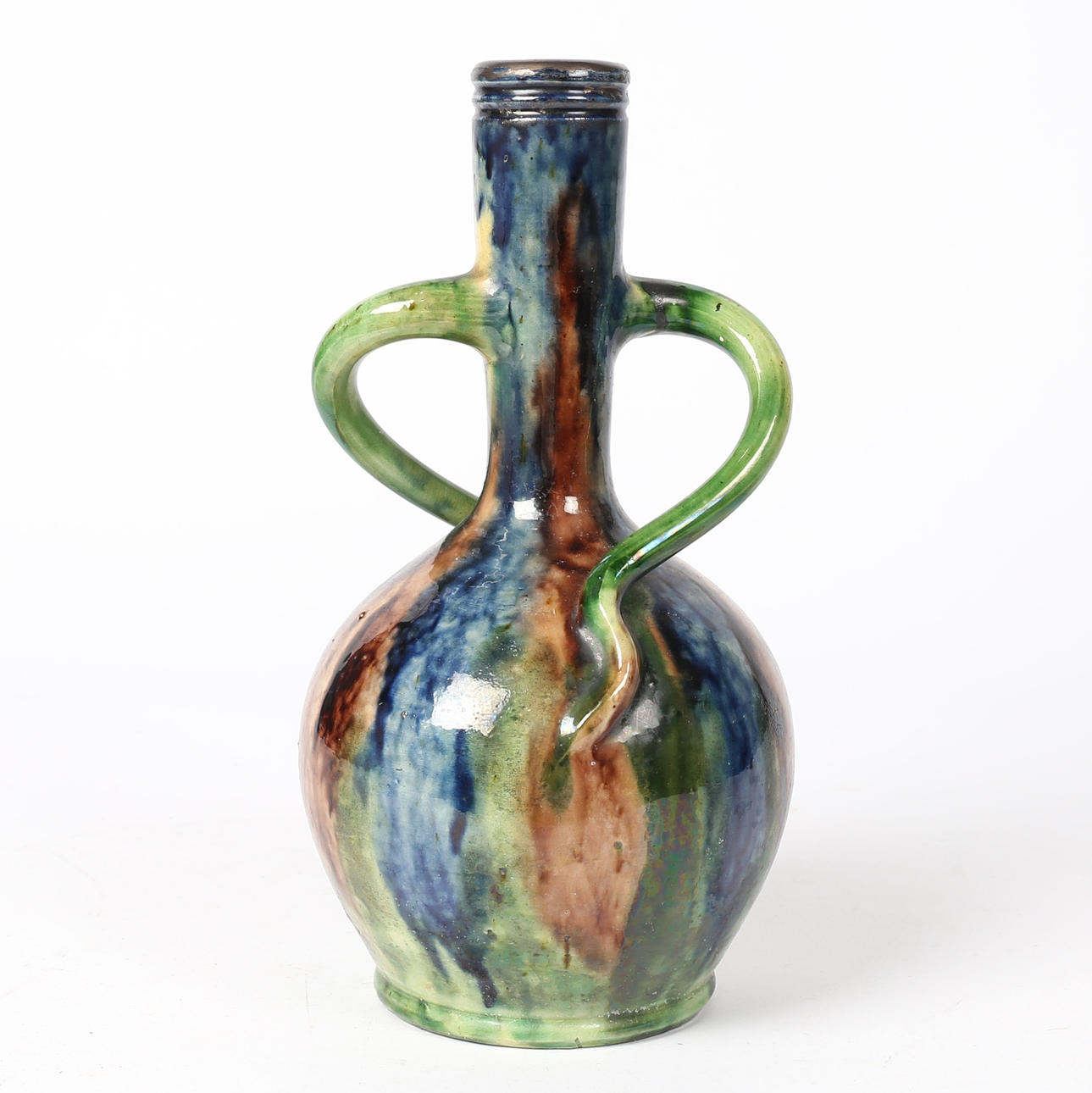 A BELGIAN ART NOUVEAU VASE.