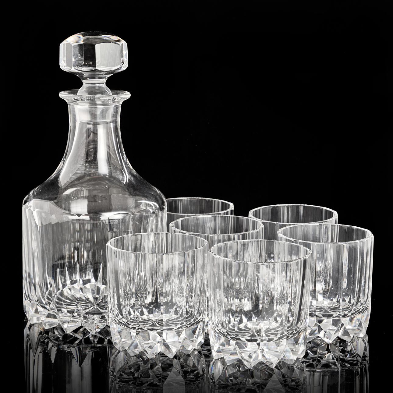 GARRAFF, 6 VASOS DE WHISKY, Kosta.