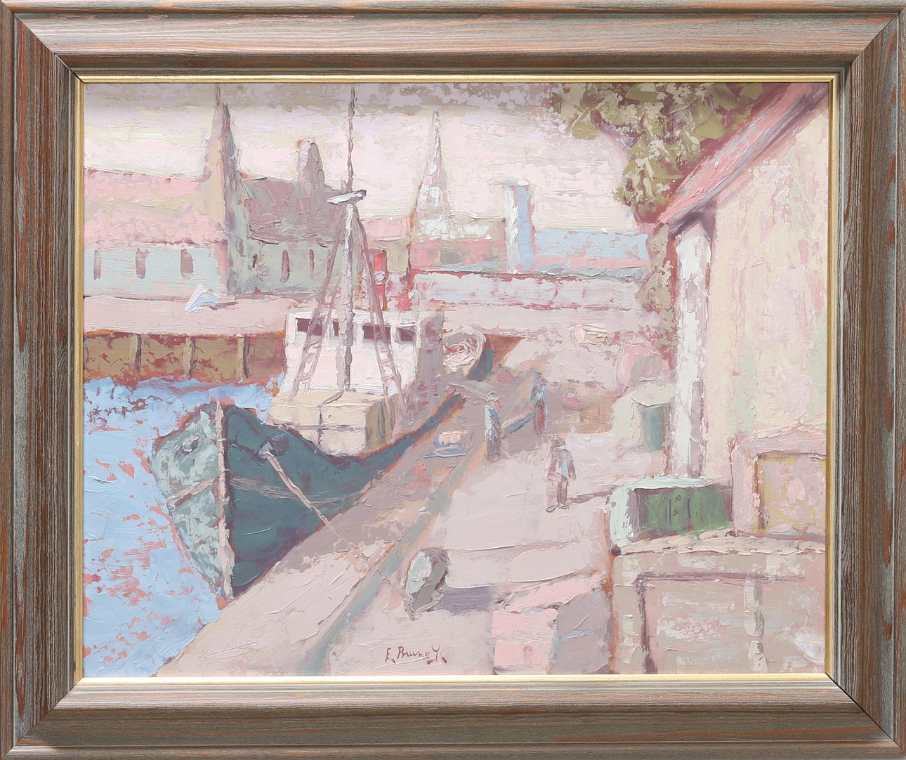 EVE BRUNO JOHANSSON. oil on panel, signed E Bruno J.