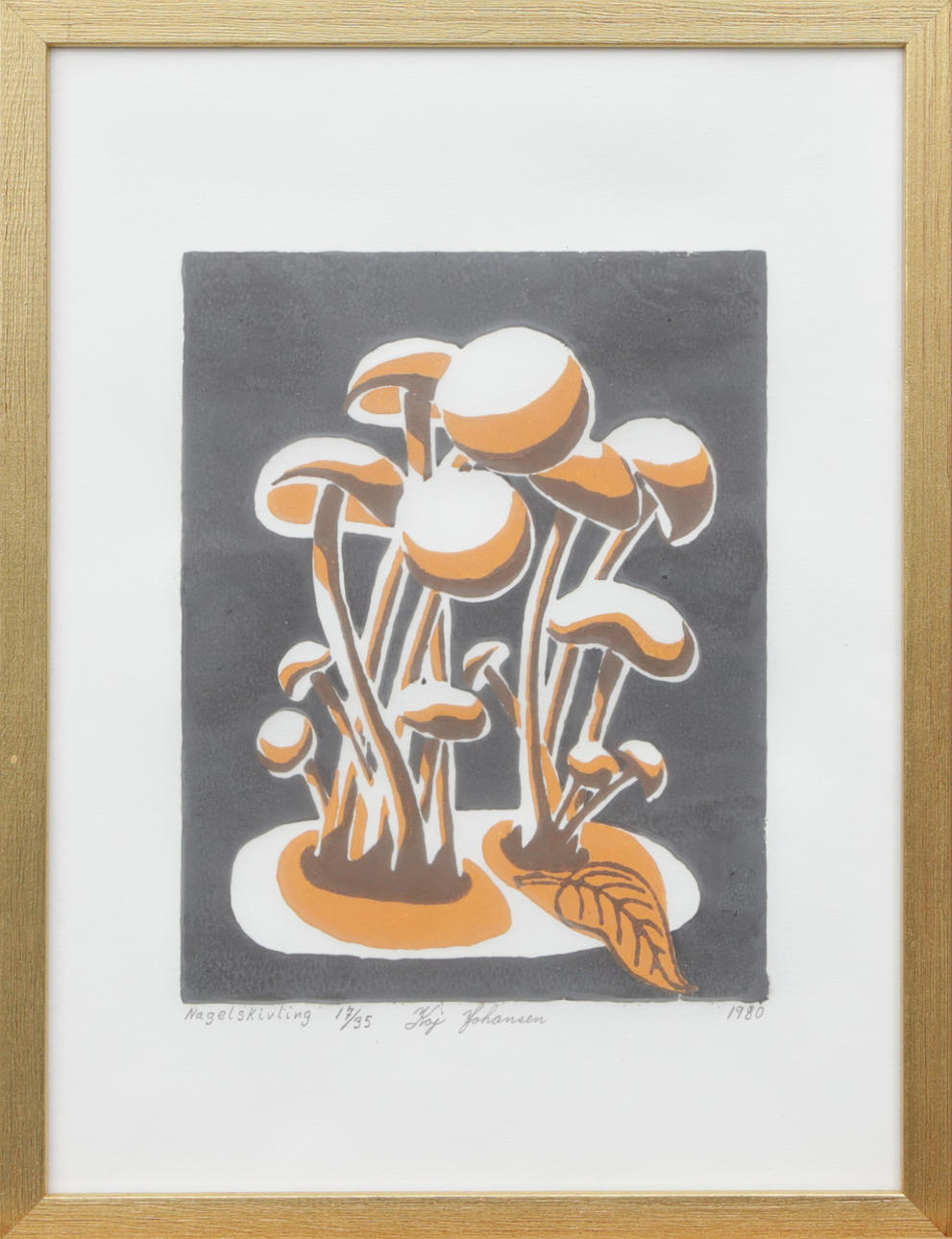 KAJ JOHANSEN. LITO, signerad, 1980.