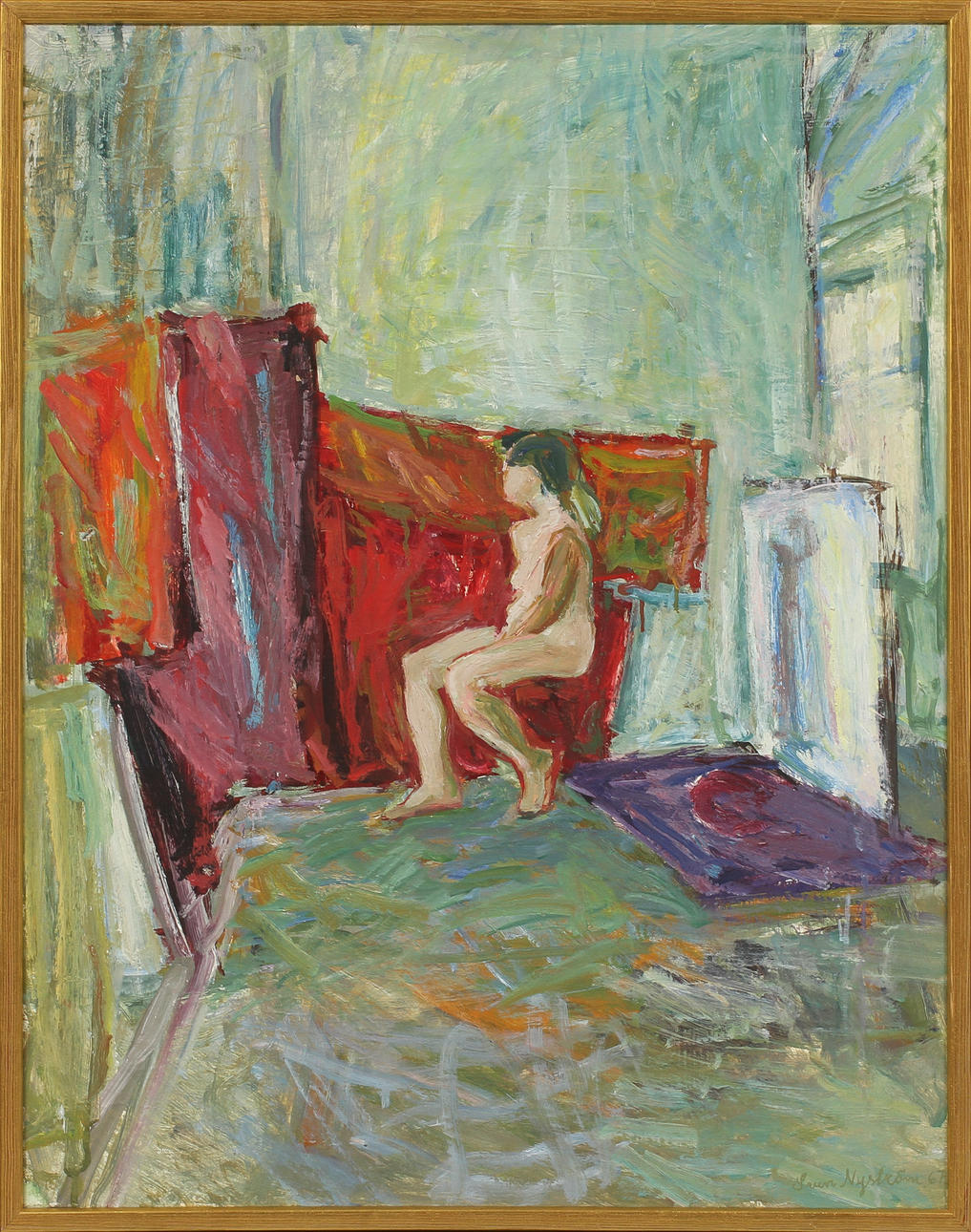 SVEN NYSTRÖM. olja på duk, sign.