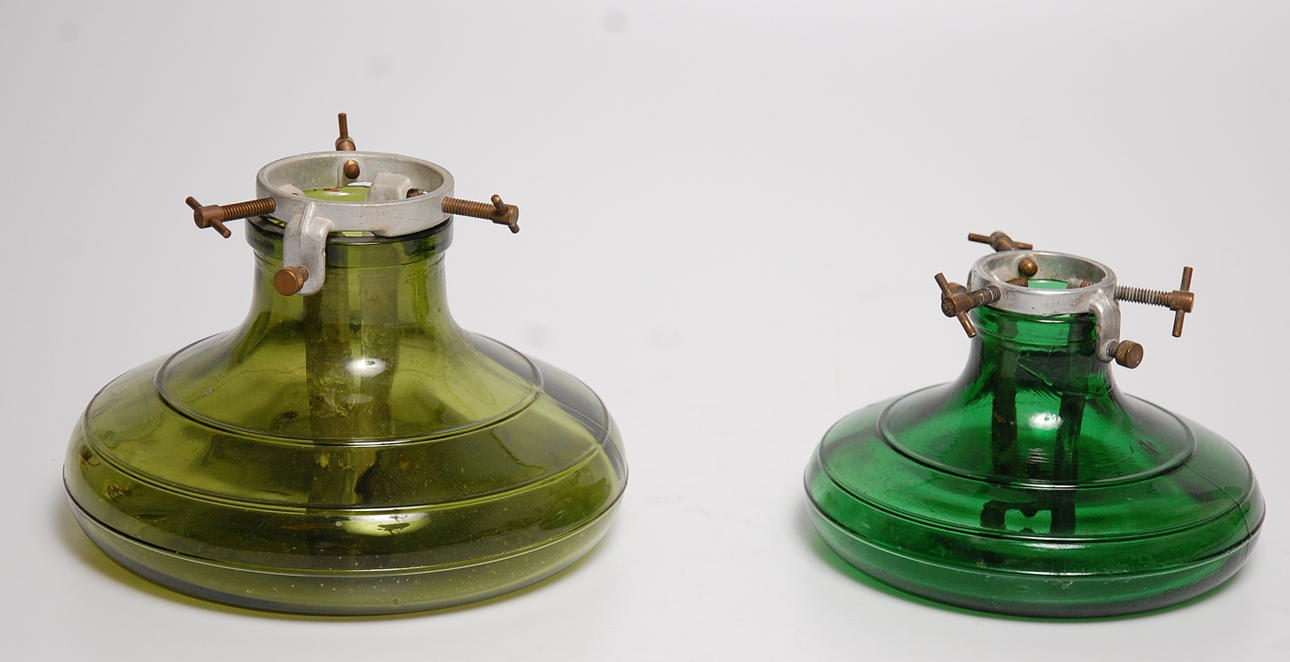 JULGRANSFÖTTER, 2 st, glas " Mignon " Bulach, Schweiz.