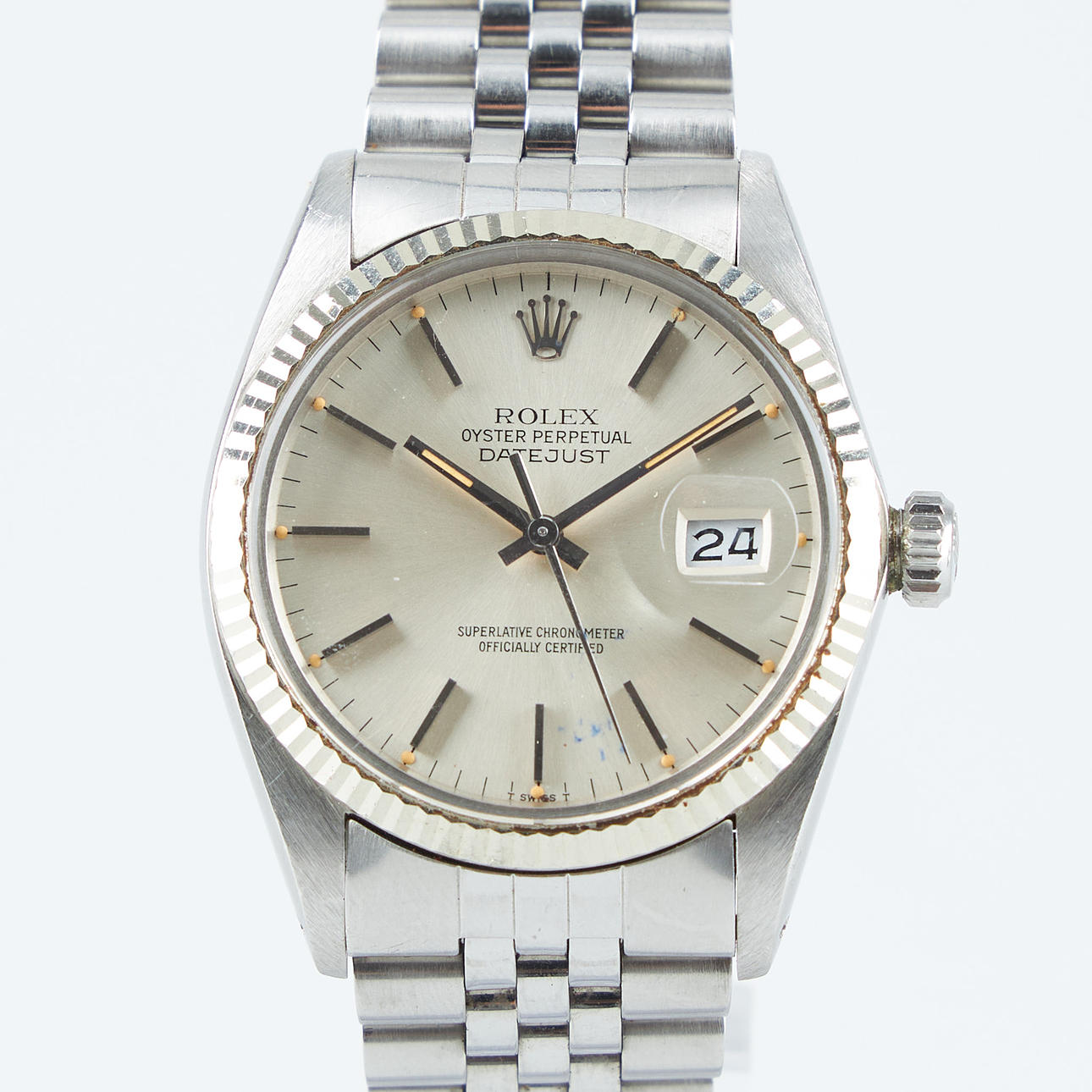 ROLEX, Datejust, 36 mm, acero, automático, cristal de plástico.