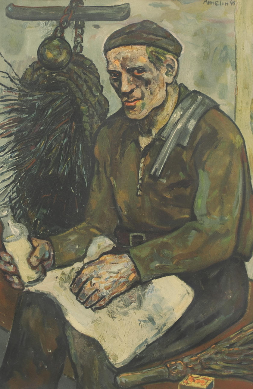 ALBIN AMELIN. Tryck, efter.