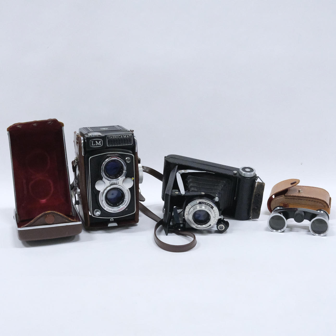 DOS CÁMARAS Y BINOCULARES.