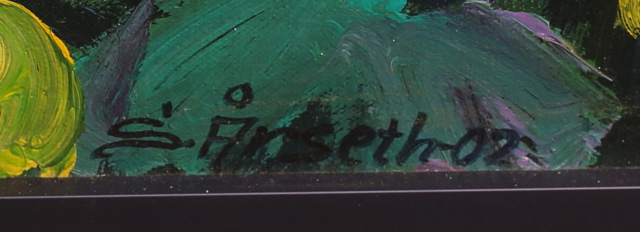 SIGMUND ÅRSETH. Öl auf Tafel, signiert. Kunst - Gemälde - Auctionet
