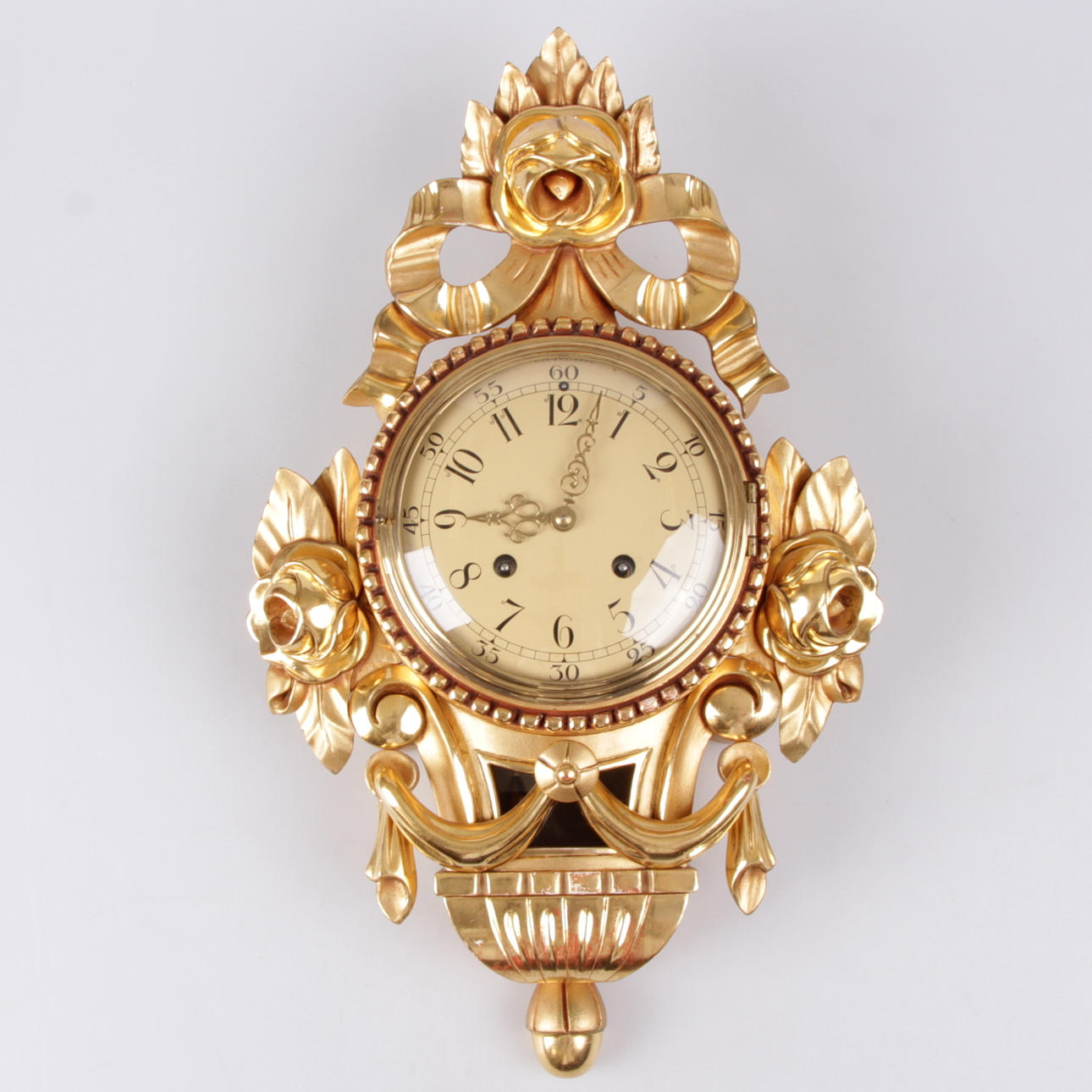 VÄGGPENDYL, förgylld, Westerstrand, Töreboda, 1900-talets mitt.