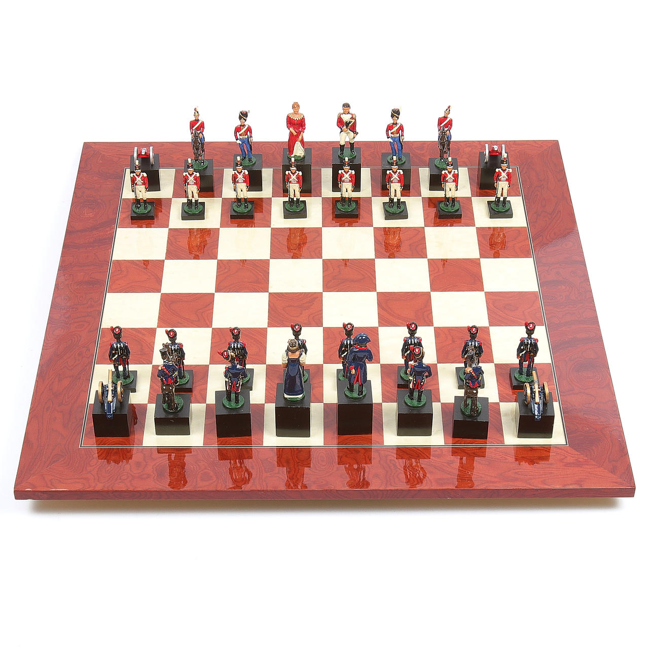 SCHACK, tenn, "Slaget vid Waterloo" 1815.