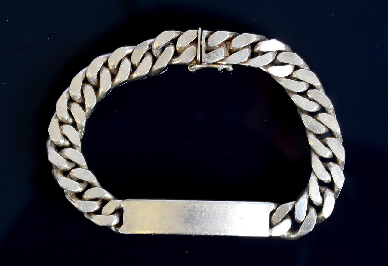 ARMLÄNK, sterlingsilver, Italien.