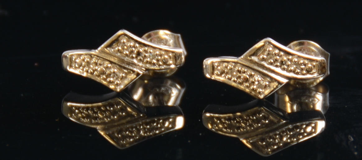 DIAMANTÖRHÄNGEN, 1-par, vitguld, 18K.