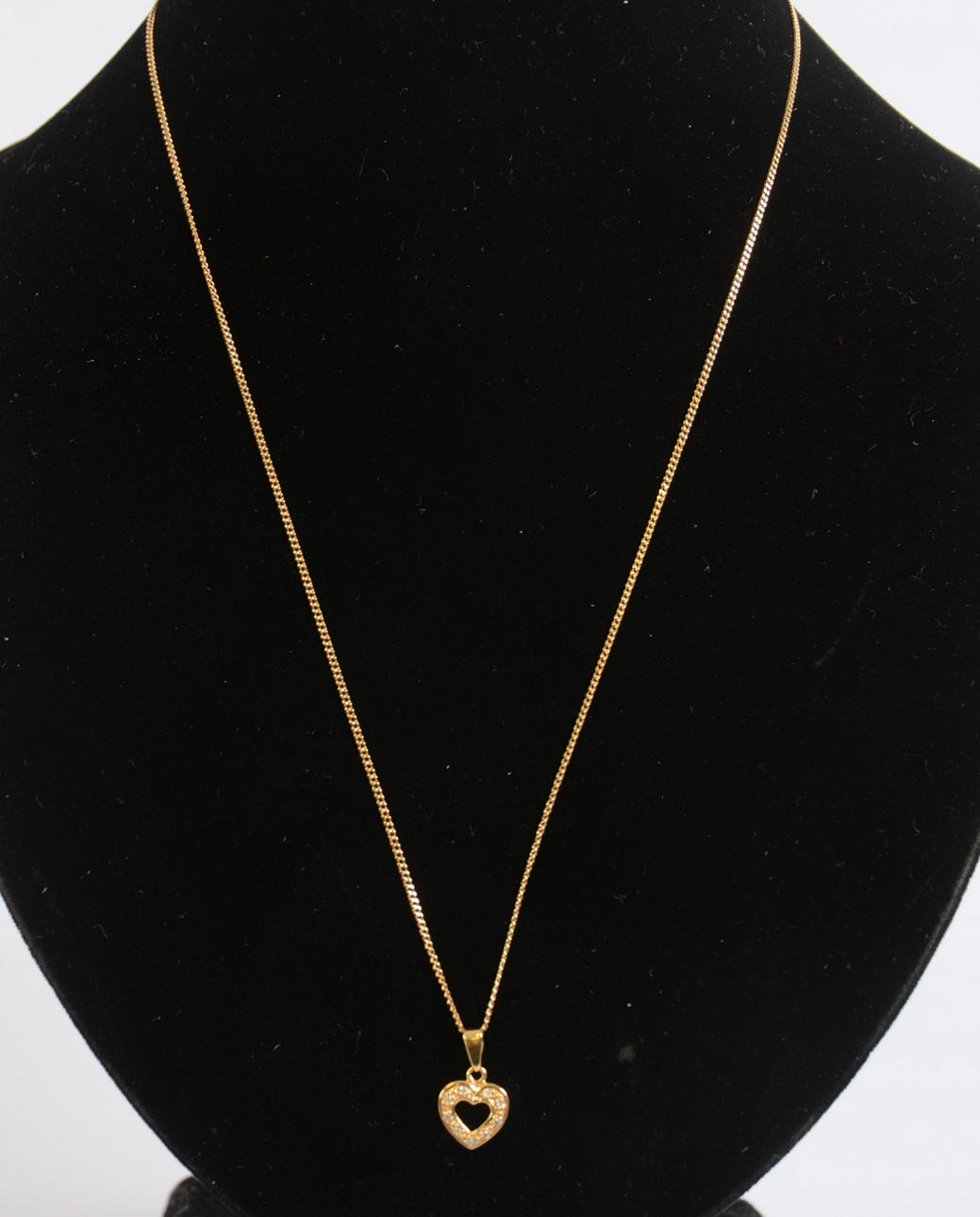 HALSKEDJA MED DIAMANTHÄNGE, 18K, guld.