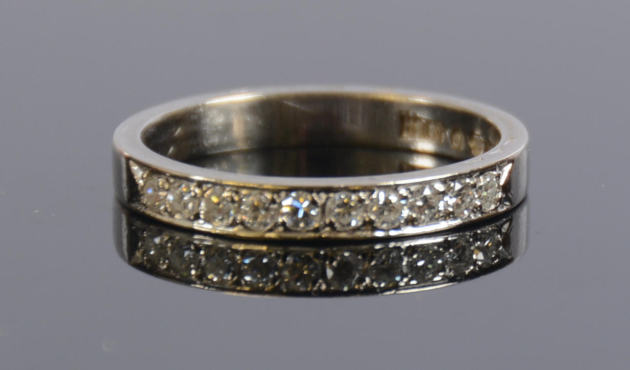 DIAMANTRING, 18K vitguld, Örns Juvelatelje, Göteborg, 1963.