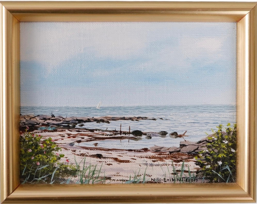 NILS-ERIK NILSSON. Olja på duk.