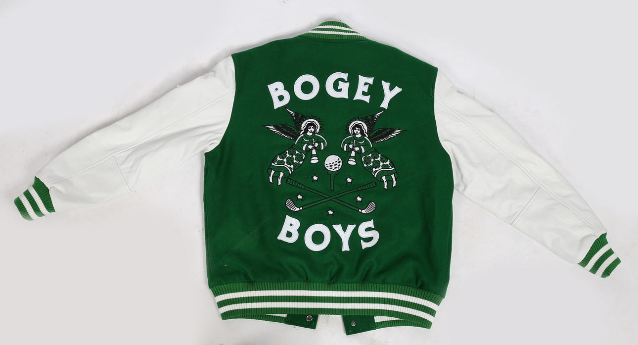 ジャケット・アウター BOGEYBOYS FRIEND&FAMILY LETTERMAN JACKET Bogey Boys - Friends and Family Letterman Jacket | HBX
