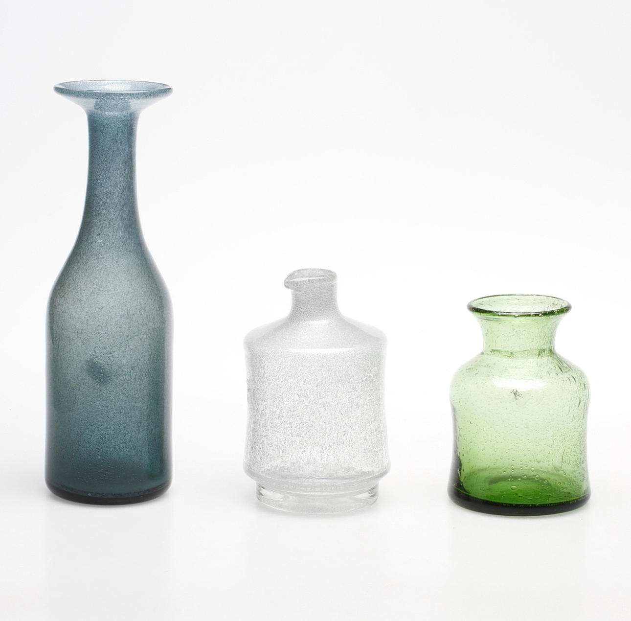 GLASFÖREMÅL, 3 delar, Erik Höglund, Boda.