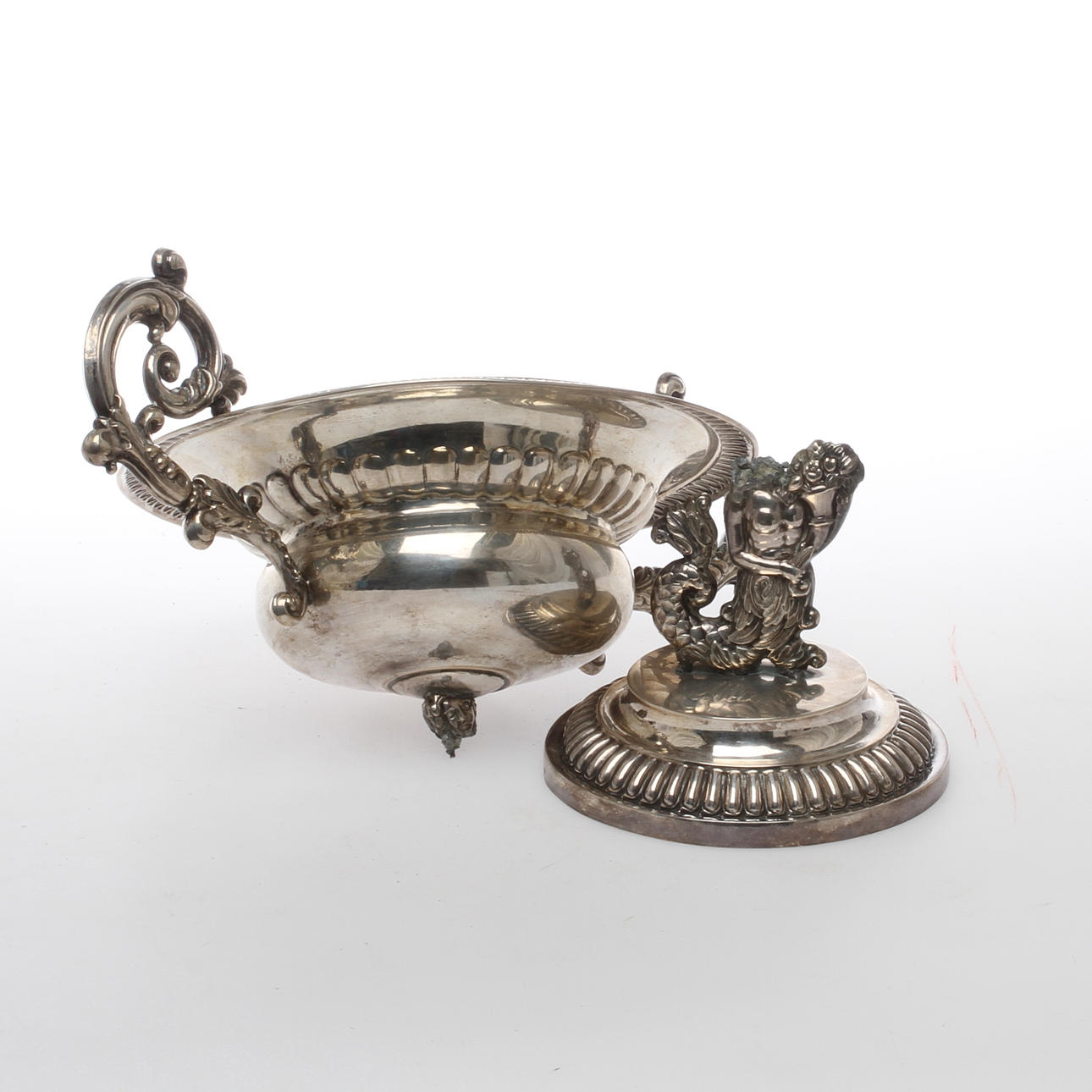 SOCKERSKÅL, silver, Sverige, 1865.