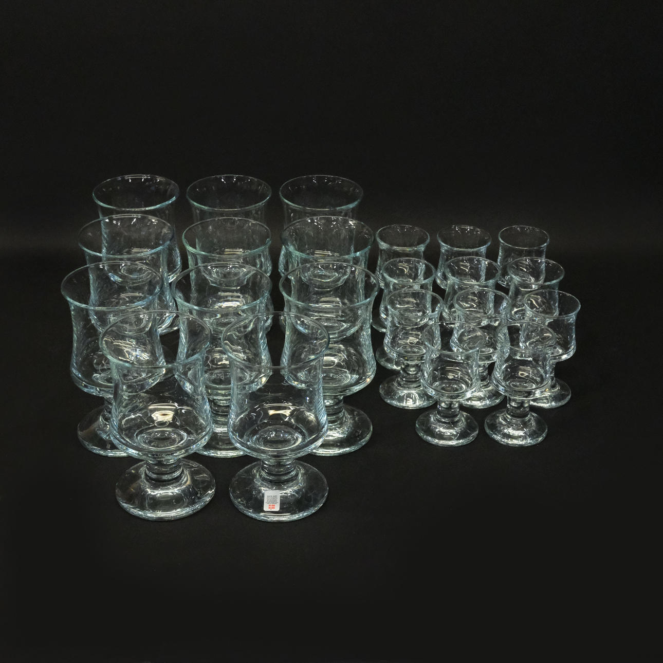 HOLMEGAARD, GLASSERVISDELAR 22 DELAR.