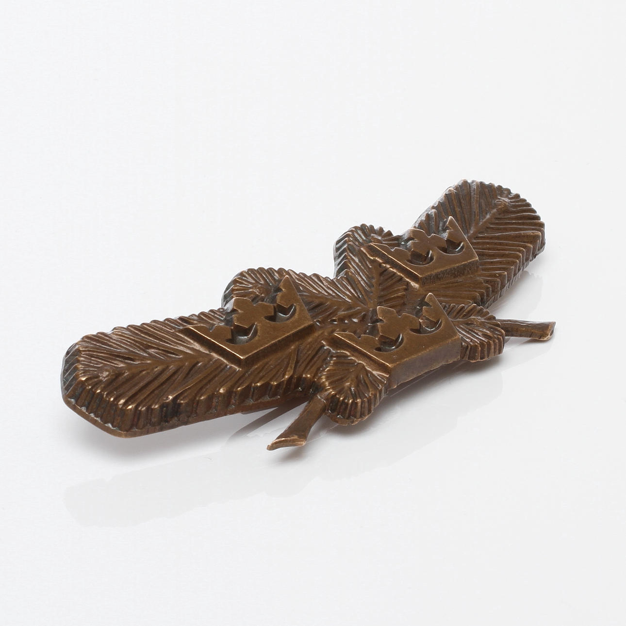 FRIVILLIGMÄRKE, sk Hangöspännet, koppar, Sporrong & co, Stockholm, 1940-tal.