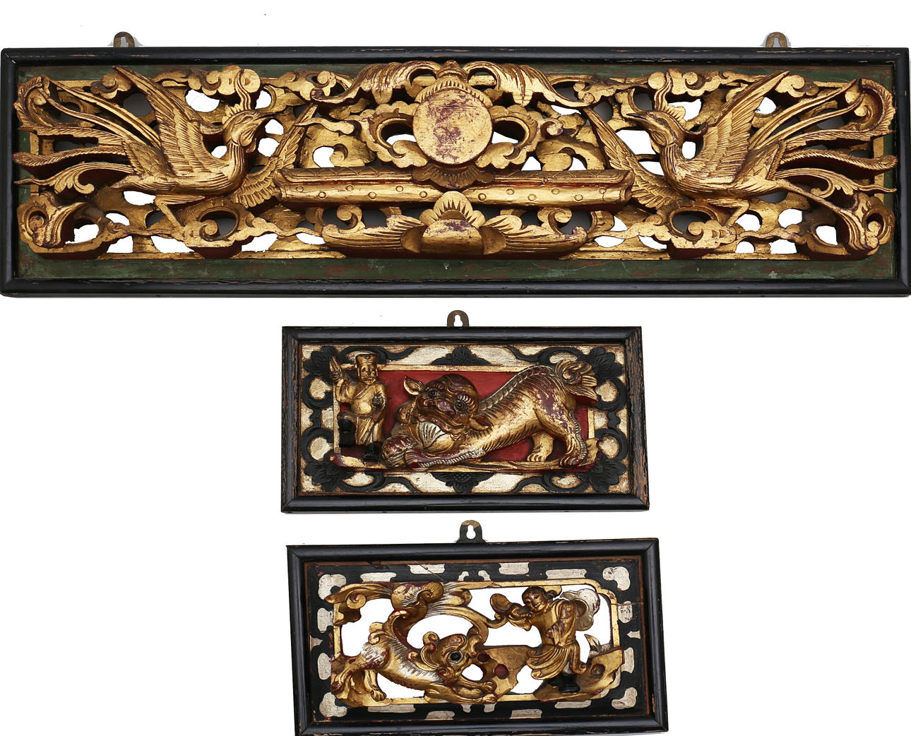 CHINESE SCHOOL, 20TH CENTURY. Dyr og hoffolk.