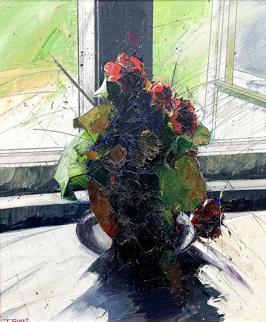 TONY ROOS. OIL ON CANVAS, signed.