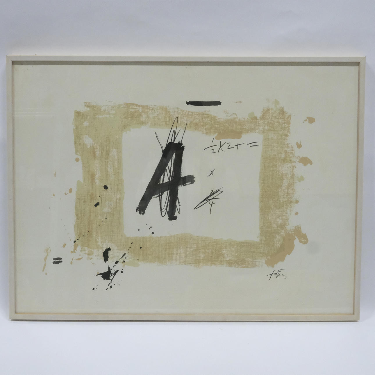 ANTONI TÀPIES. LITHOGRAPHY. COMPOSITION.