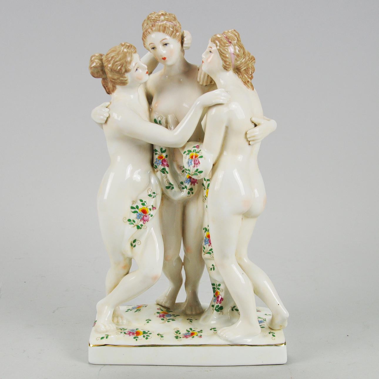 FIGURIN, porslin, 3 kvinnor, Tyskland.