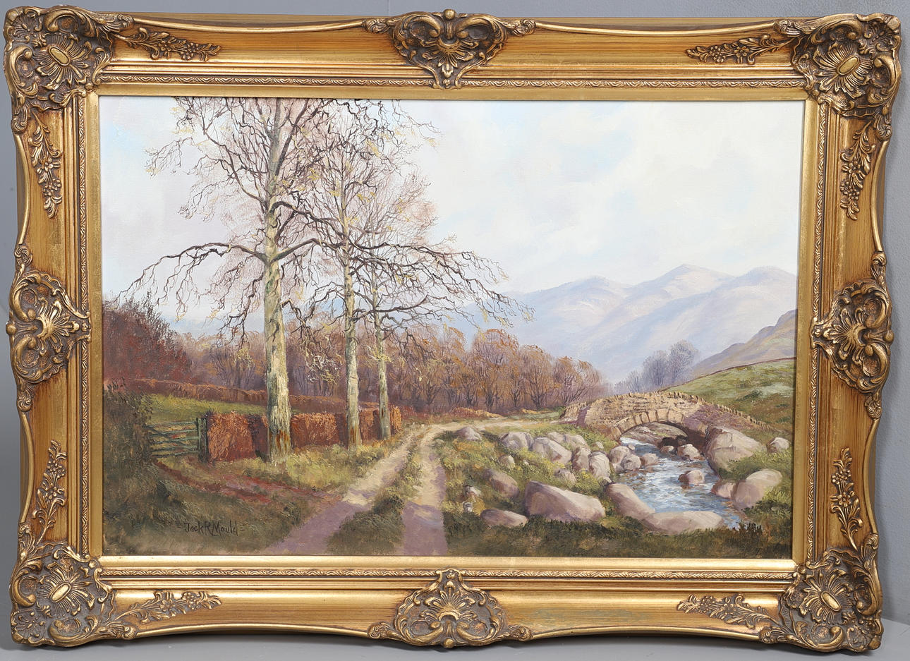 JACK R. MOULD (1925-1998). OLD PACK BRIDGE.