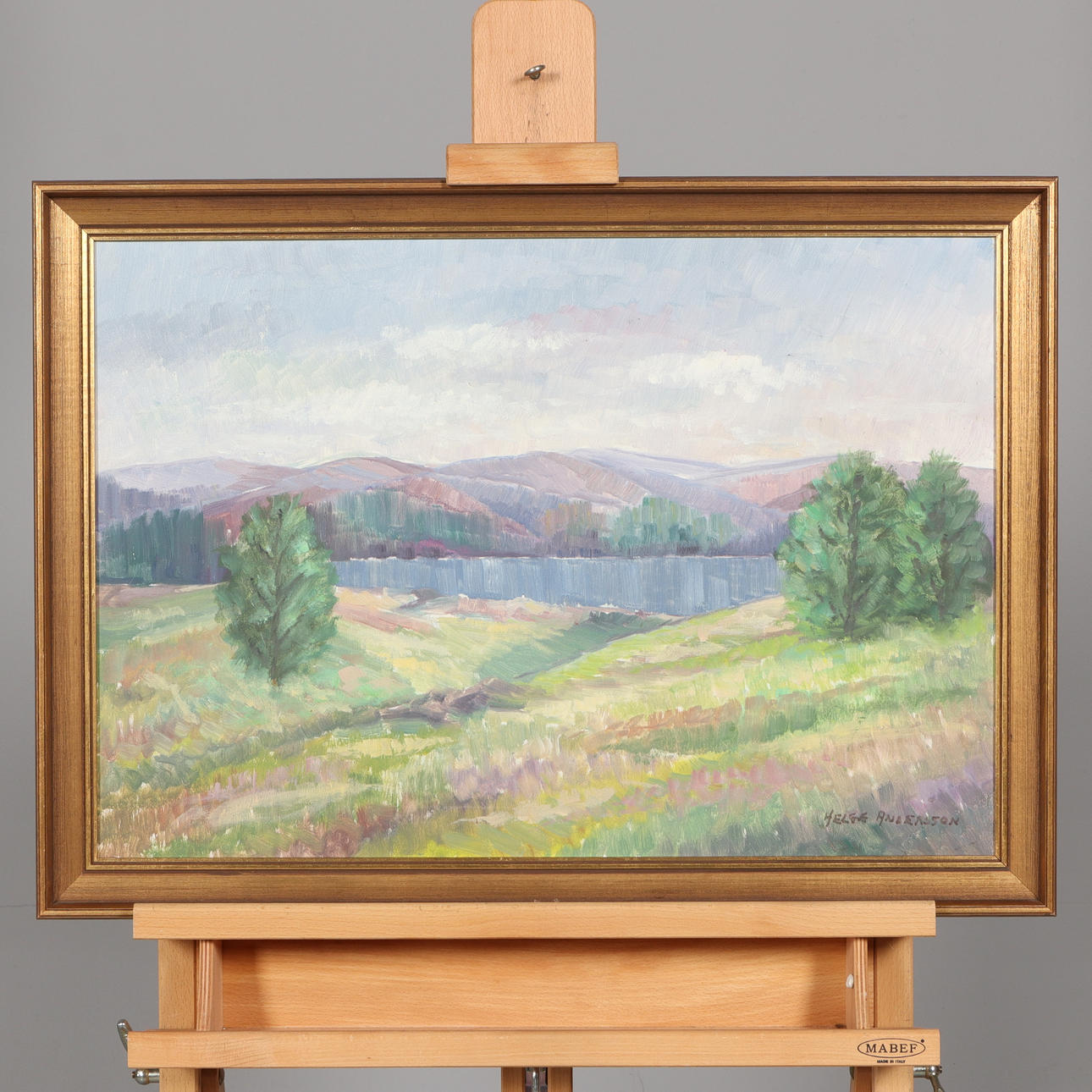 HELGE ANDERSSON. OIL ON CANVAS, signed.