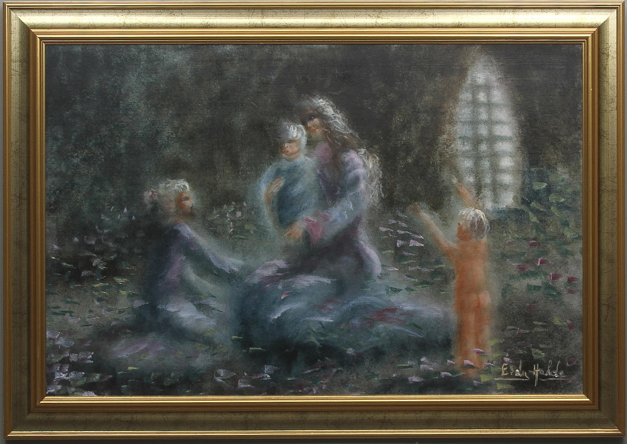 WALTER DU HALDE. Olja på duk, signerad.