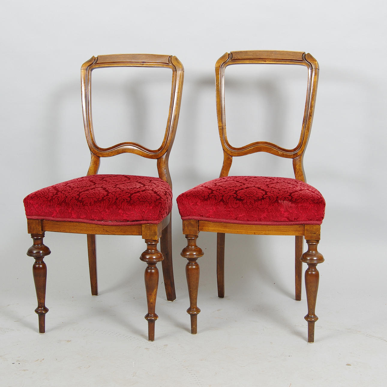 STOLAR, 1 par, mahogny, 1880-tal.