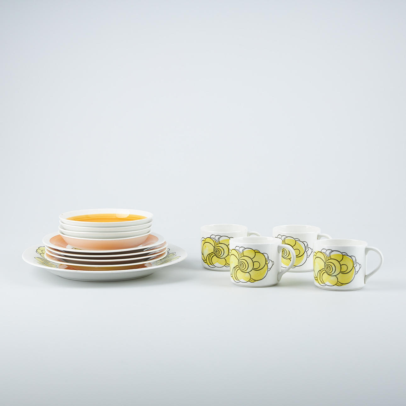 KAFFESERVIS, Canaria, porslin, Rörstrand.