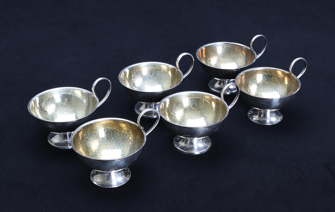 PUNSCHMUGGAR, silver, Sverige, 1970-tal.