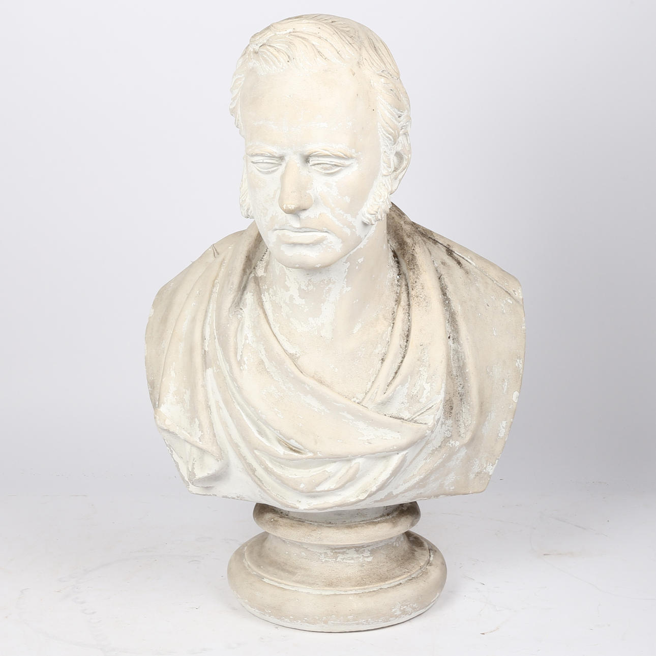 A 19TH CENTURY PLASTER BUST.