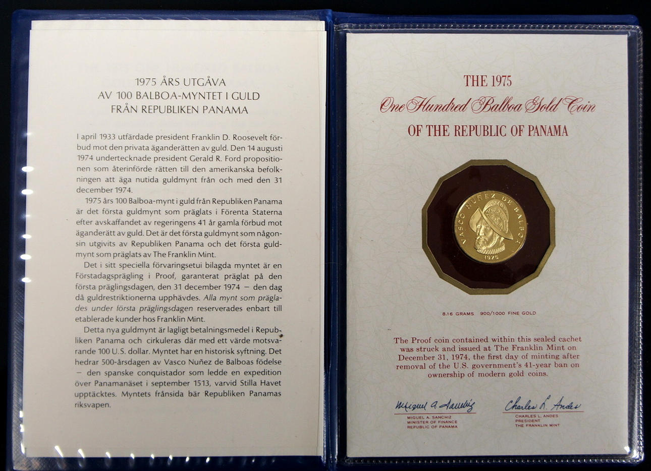 GULDMYNT 100 balboas.