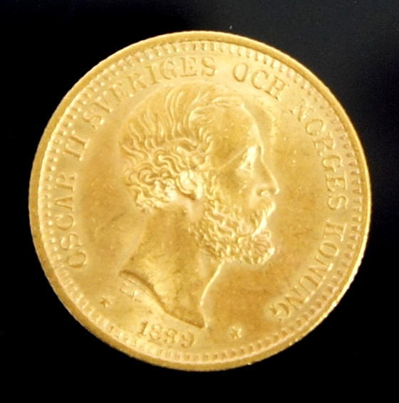 GULDMYNT 20kr Sverige 1899.