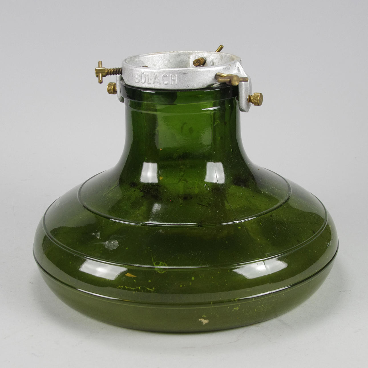 JULGRANSFOT, grönt glas, Schweiz, 1900-talets mitt.