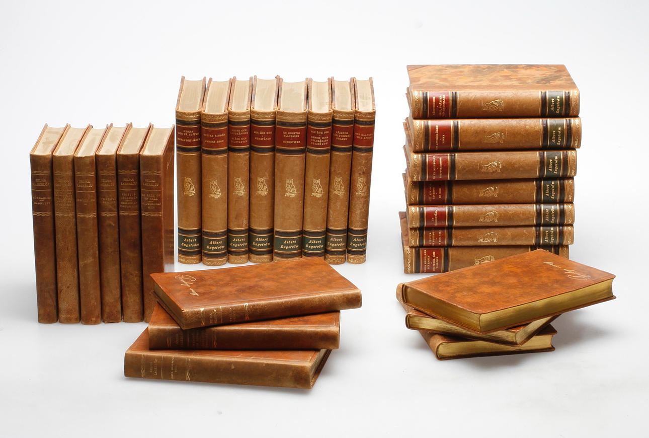 BÖCKER, 11+15 st, Selma Lagerlöf och Albert Engström.