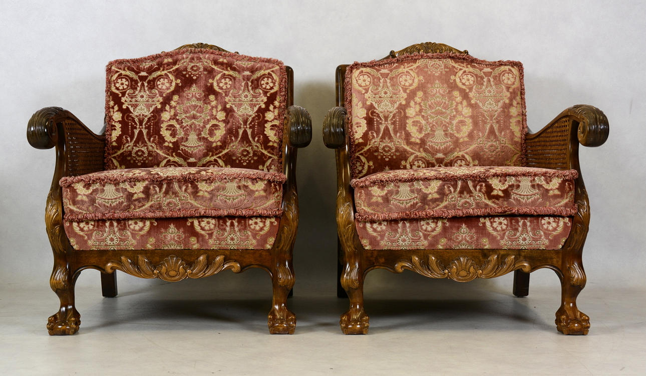 FÅTÖLJER, 1-par, Chippendale.