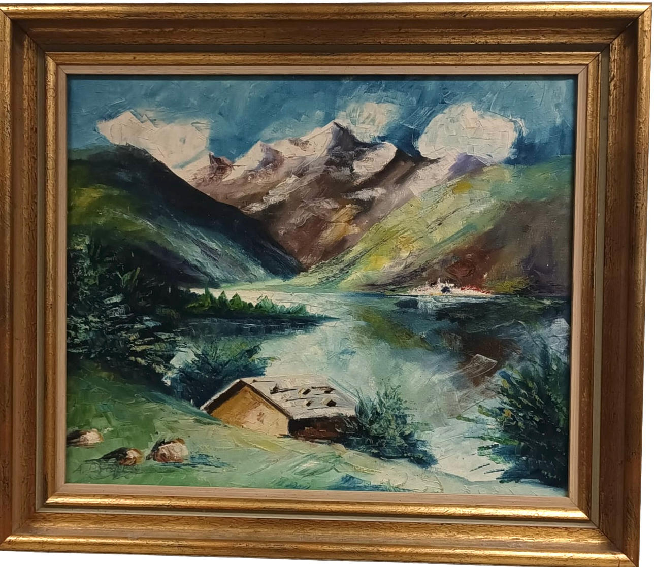 OIDENTIFIERAD KONSTNÄR. Olja på duk.