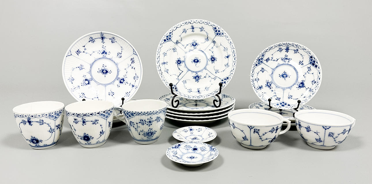 SPISESÆT, 18 stykker, ROYAL COPENHAGEN, Danmark.