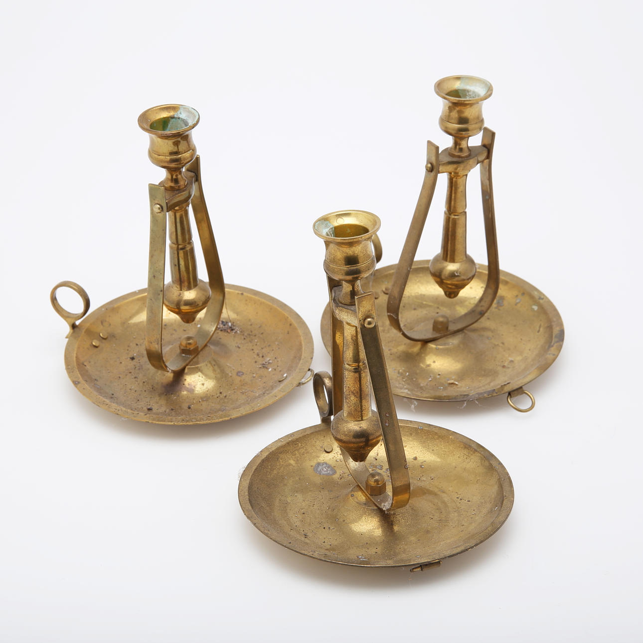 SKEPPSLJUSSTAKAR, 3 st, mässing.