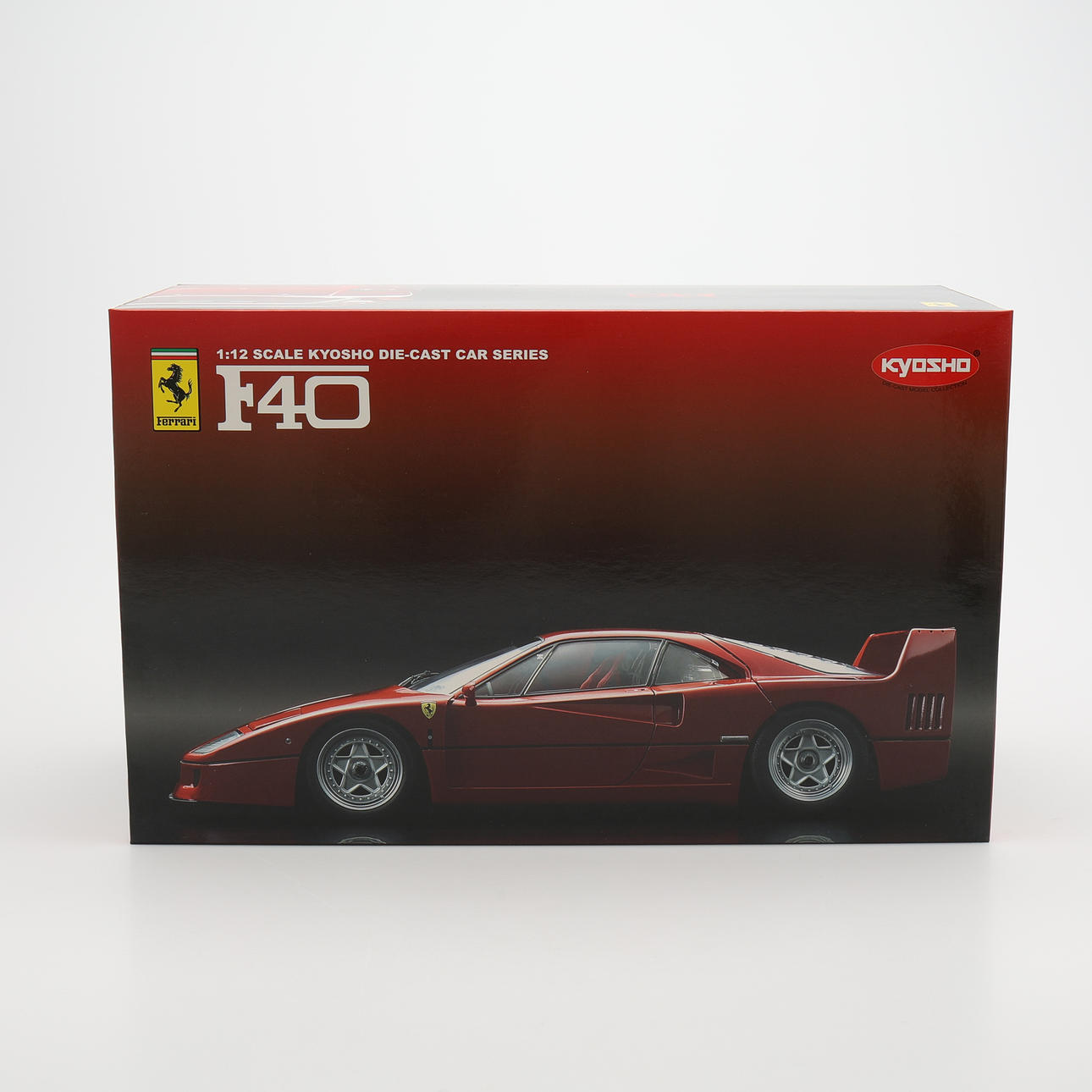 MODELLBIL, KYOSHO, FERRARI F40 1/12, RED.