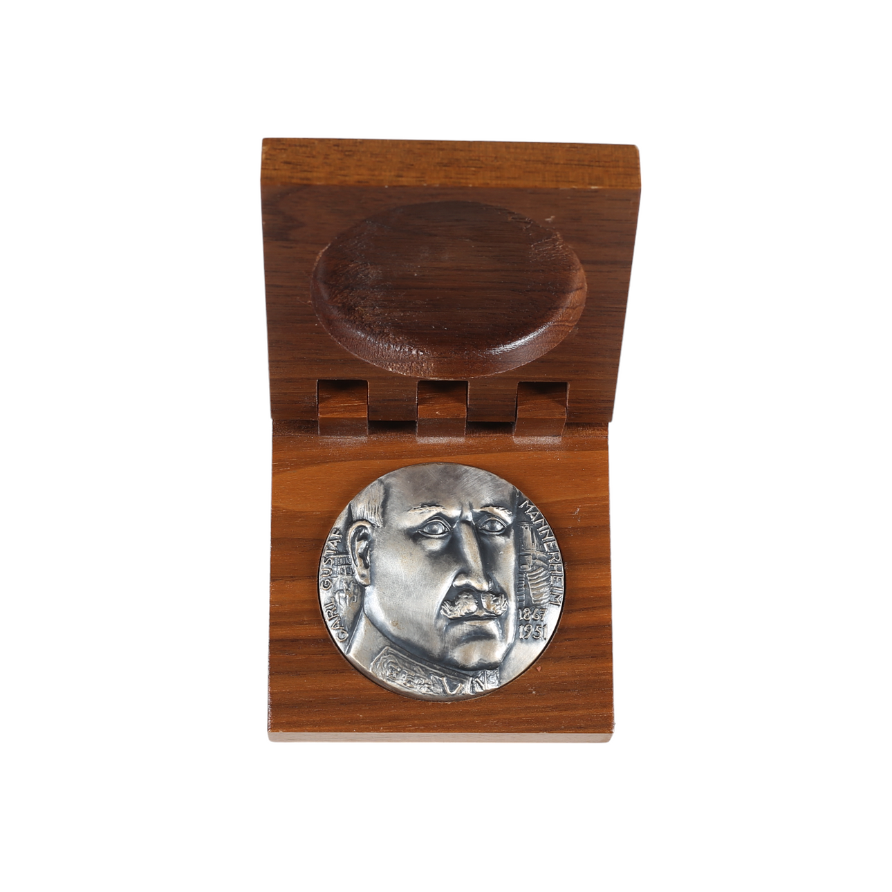 MINDEMEDALJE, fint sølv, Carl Gustaf Mannerheim, 1977.