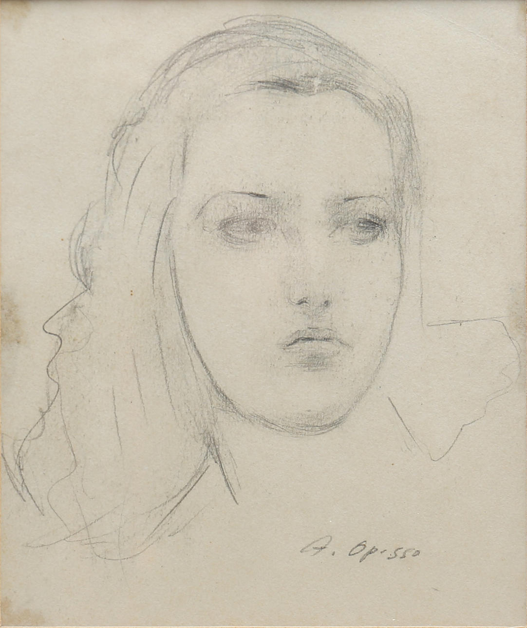 ALFRED OPISSO. Eine junge Frau.