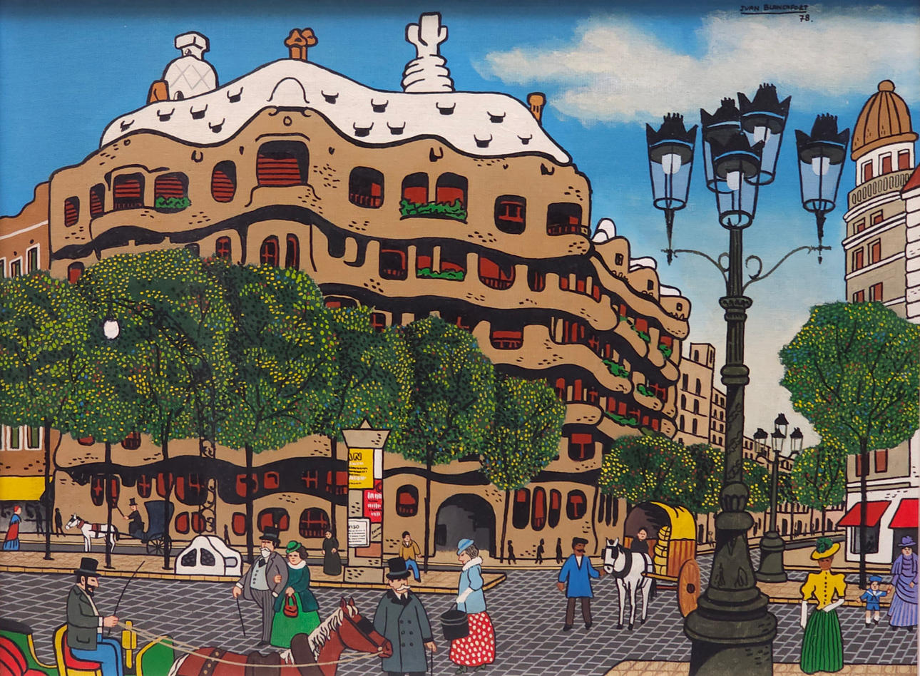 JOAN BLANCAFORT. LA PEDRERA. OLIE PÅ BRÆDDER.