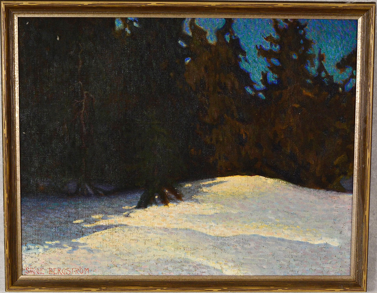 SIGGE BERGSTRÖM. Oil on canvas.
